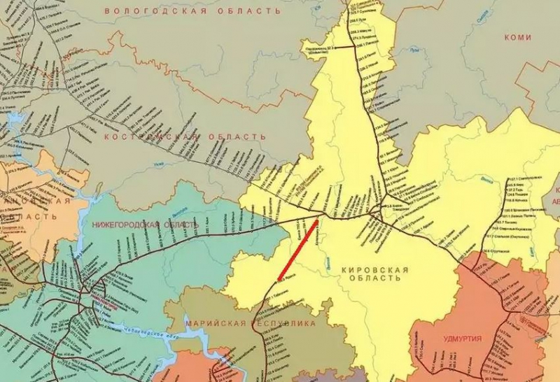 Карта железных дорог свердловской области