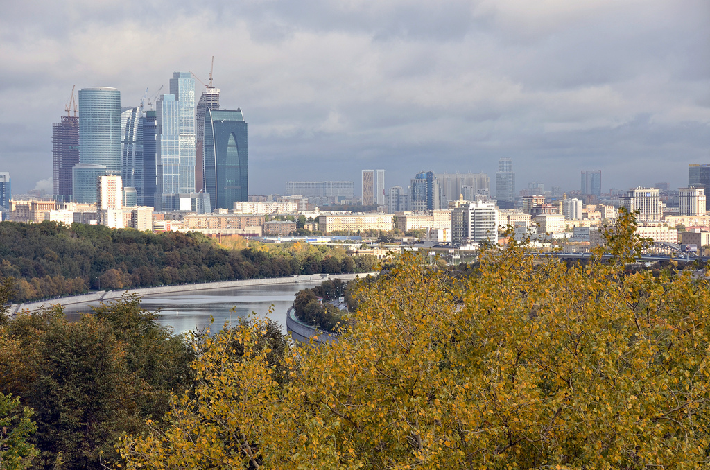 Парк у смотровой площадки МГУ